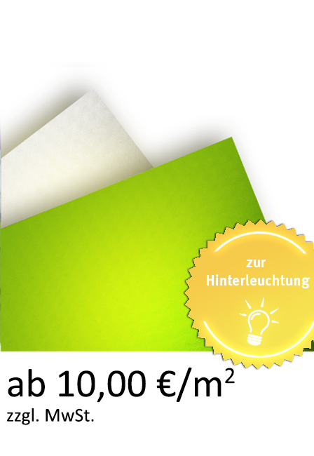 Backlit PVC ab 10,00 €/m²