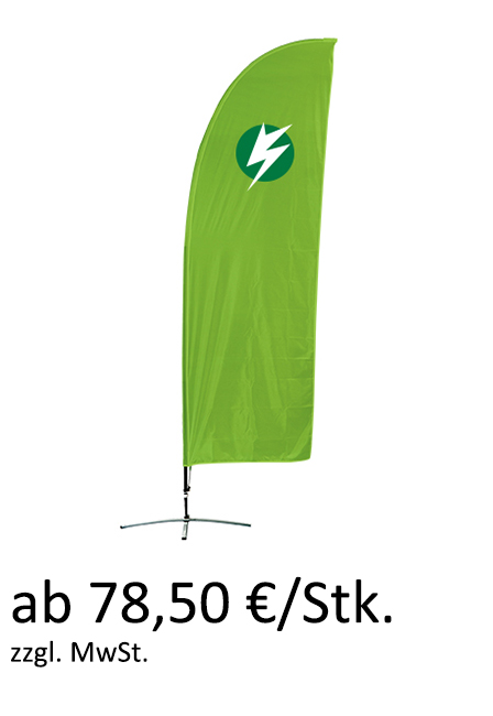 Beachflag Gerade Form ab 83,50 €/Stk.