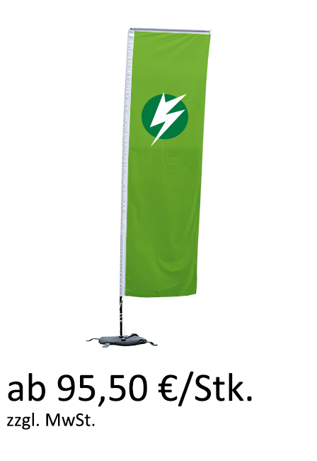 Beachflag Rechteckform ab 95,30 €/Stk.