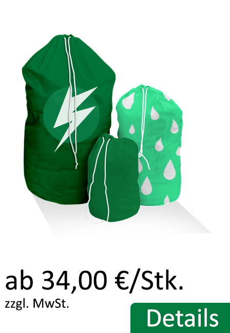 Umhängesack mit Kordelzug ab 26,25 €/Stk.